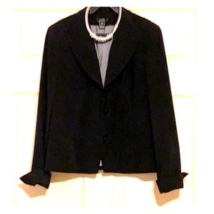 Retro-styled classic black blazer